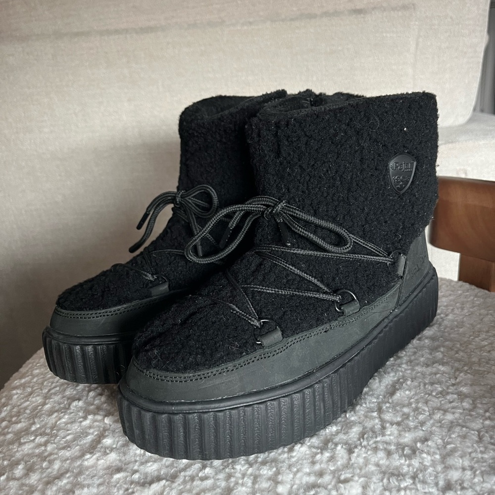 Pajar Ceria Shearling - Black Waterproof Winter Boots - Picture 3 of 11